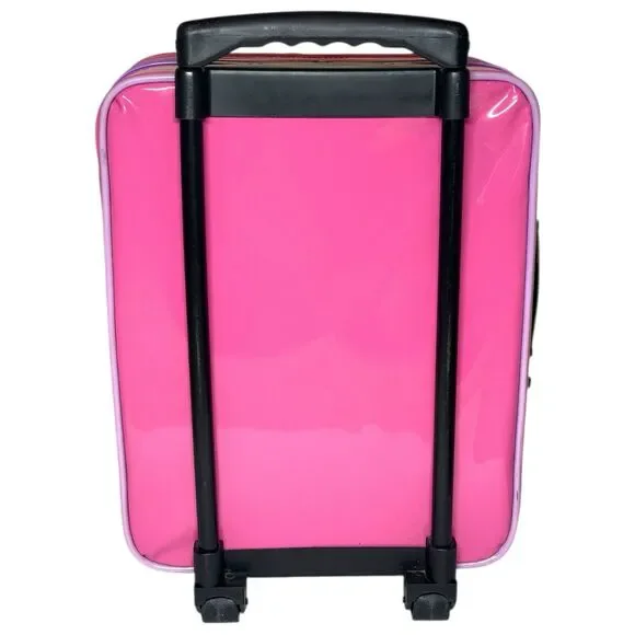 Vintage 1997 Nickelodeon Rugrats Angelica Suitcase Rare Viacom Pink Vinyl Roller